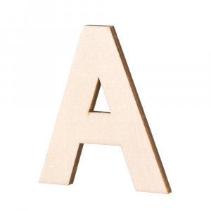 Lettres en bois non traité - 80x5 mm Lettres en bois non traité - 80x5 mm