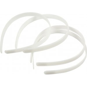 Diadème - 13 mm - blanc - 5 pcs Diadème - 13 mm - blanc - 5 pcs
