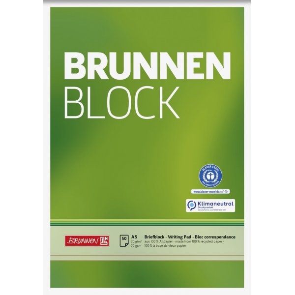 Bloc-notes - Papier recycl A5