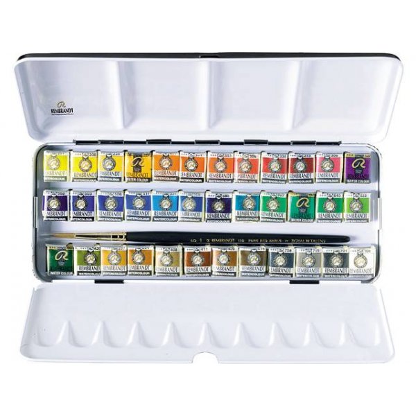 Rembrandt Aquarelle De Luxe Set (36 couleurs 1/2 tasse)