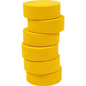 Rondelles de couleur 44 mm - jaune chaud - 6 pcs Rondelles de couleur 44 mm - jaune chaud - 6 pcs