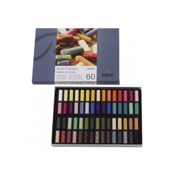 Demi-crayons Pastel Tendre - 60 pcs