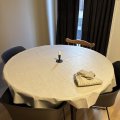 Image client Toile Cir�e PVC Ronde Lin - Beige