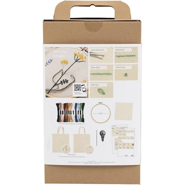 Commencez Kit DIY Broderie - Fleurs