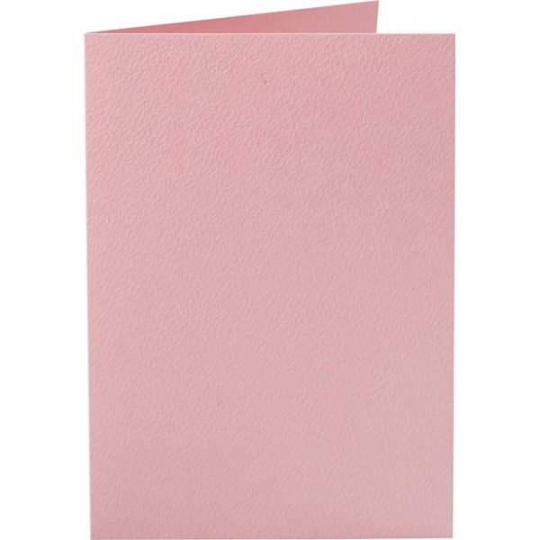 Carte - rose - 10,5 x 15 cm - 10 pcs