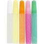 Colle paillete - couleurs pastel - 5 x 10 ml