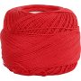 Fil de coton merceris - rouge - 20 g