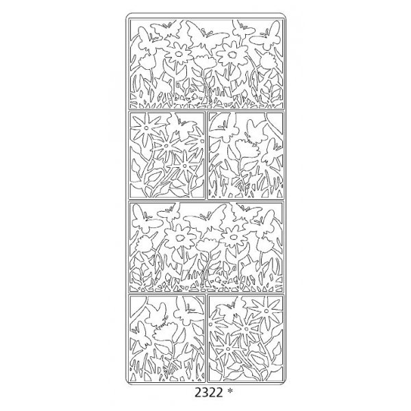 Peel offs - Fleurs et papillons Peel offs - Fleurs et papillons