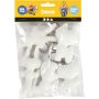 Figurines textiles avec porte-cls - 5 pcs