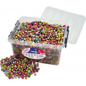 Perles au dos congo métallisé 4000 pcs Perles au dos congo métallisé 4000 pcs
