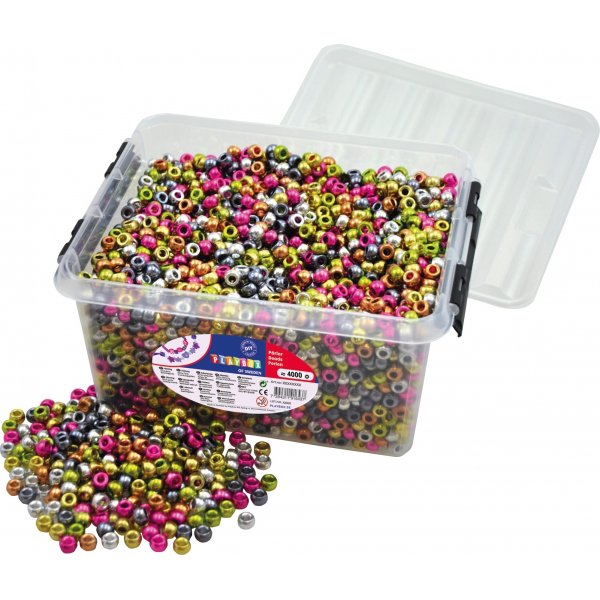 Perles au dos congo mtallis 4000 pcs