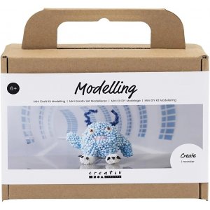 Mini kit de modélisation DIY, bleu clair, Monster Bobby Mini kit de modélisation DIY, bleu clair, Monster Bobby