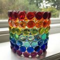 Image client Boules de verre 18 - 20 mm - vertes 100 g / 20 pcs.