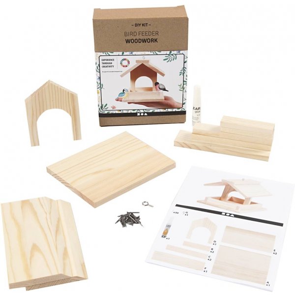 Set de bricolage - Table  oiseaux en bois