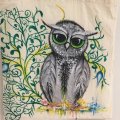 Image client Sac de transport coton 38 x 42 cm - anse courte naturel