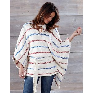 Patron tricot - Poncho tricoté (motif pippi) Patron tricot - Poncho tricoté (motif pippi)