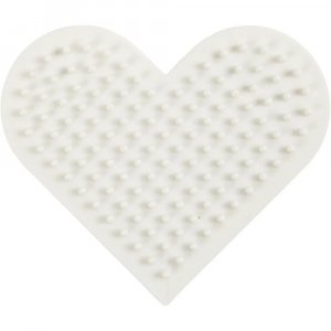 NABBI BioBeads Plaque à perles - Coeur - 7x8,5 cm - 1 pce NABBI BioBeads Plaque à perles - Coeur - 7x8,5 cm - 1 pce