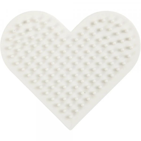 NABBI BioBeads Plaque  perles - Coeur - 7x8,5 cm - 1 pce