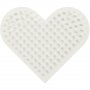 NABBI BioBeads Plaque  perles - Coeur - 7x8,5 cm - 1 pce
