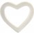 Coeur en polystyr�ne - blanc