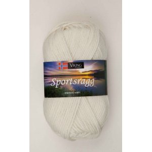 Fil Viking Chiffon de sport 50g - Blanc naturel (502) SR Fil Viking Chiffon de sport 50g - Blanc naturel (502) SR