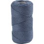 Fil macram - bleu - 2 mm - 198 m