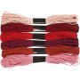 Fil  broder Harmony - harmonie rouge - 6 paquets