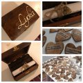 Image client Coffret en bois 13,3 x 9,5 x 7 cm - pin non traité, avec serrure