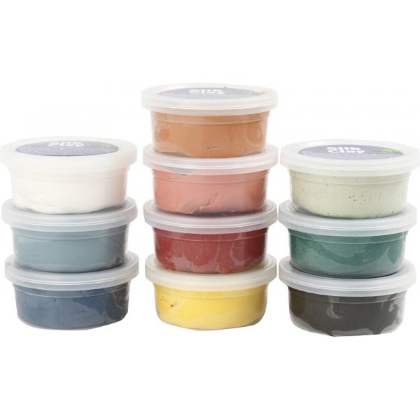 Silk Clay - couleurs ternes - 10 x 40 g