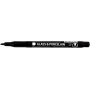 Stylo porcelaine et verre - noir - semi opaque