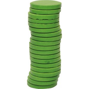Rondelles de couleur ø 30 mm - vert - 20 pcs Rondelles de couleur ø 30 mm - vert - 20 pcs