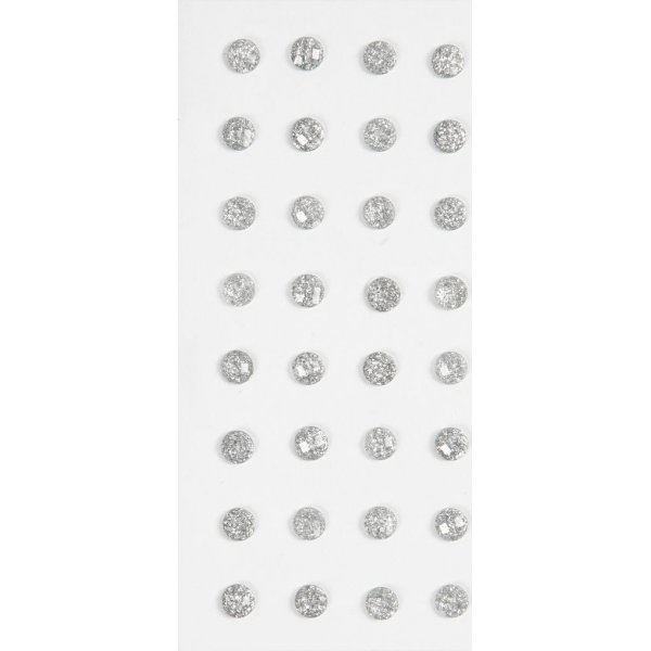 Strass - argent - 8 mm - 32 pcs