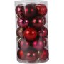 Boules de sapin de Nol - harmonie rouge - 6 cm - 20 pcs