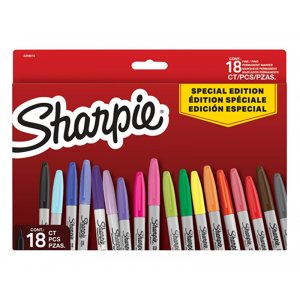 Sharpie Big Pack - Hanging Tuck 6 - paquet de 18 couleurs non triées Sharpie Big Pack - Hanging Tuck 6 - paquet de 18 couleurs non triées