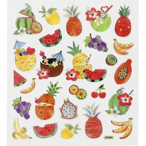 Autocollants - fruits exotiques Autocollants - fruits exotiques