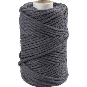 Fil macramé - gris - Ø4 mm - 55 m Fil macramé - gris - Ø4 mm - 55 m