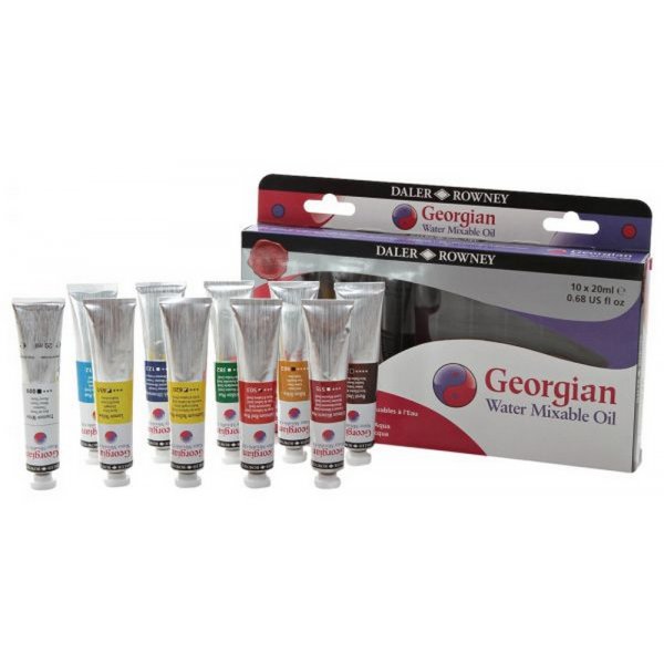 Coffret d\\\'initiation  la Peinture  l\\\'huile  l\\\'eau 20 ml - 10 couleurs