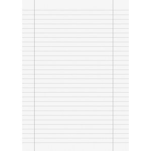 Pages volantes - pliées recto-verso A4 - lignées (Type 27) Pages volantes - pliées recto-verso A4 - lignées (Type 27)