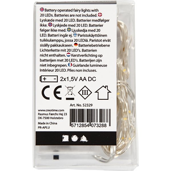 Guirlande lumineuse LED - argent - 3,15 m