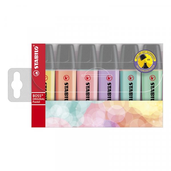 Stylo surligneur Boss 6-pack - Pastel