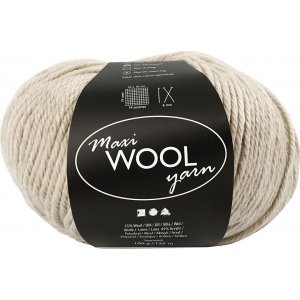Fil de laine - mélange sable - 100 g Fil de laine - mélange sable - 100 g