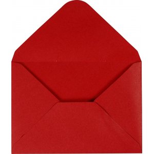 Enveloppe - rouge - 11,5 x 16 cm - 10 pcs Enveloppe - rouge - 11,5 x 16 cm - 10 pcs