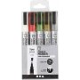 Marqueurs  craie - couleurs mtalliques - 5 pcs