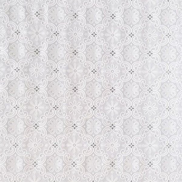 Toile cire PVC Lace - Blanc
