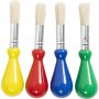 Pinceaux pour enfants avec manches ballon - ronds - 4 pcs
