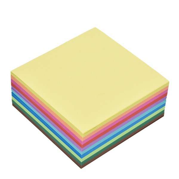 Feuilles  plier - Tangrami 10 x 10 cm - 500 feuilles / 70 g/m 10 couleurs / mixte