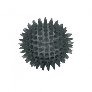 Balle de massage à picots - noire dure 7,5 cm Balle de massage à picots - noire dure 7,5 cm