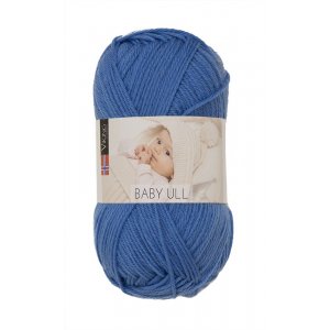 Fil Viking Baby Wool 50g - Bleu moyen (323) Fil Viking Baby Wool 50g - Bleu moyen (323)