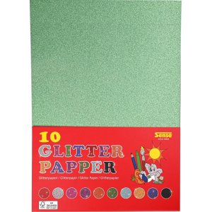 Papier pailleté FSC® A4 - 10 couleurs Papier pailleté FSC® A4 - 10 couleurs