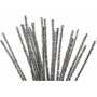 Cure-pipe - 6 mm - argent - paillettes - 24 pcs